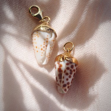 Gold Plated Cone Shell Charm 