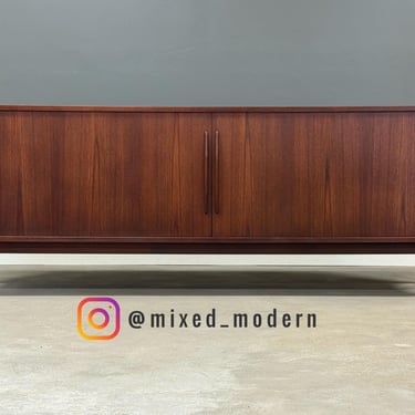 Danish Modern Teak Bar Credenza by Poul Hundevad 