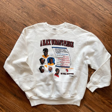 Vintage &quot;Black Woman’s Pledge&quot; Sweatshirt (1990's)