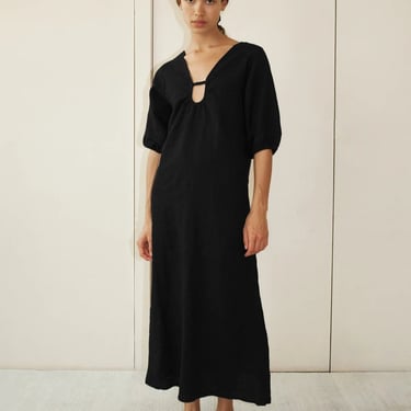 Squared Dress in Black - Deiji Studios