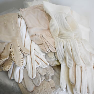 Vintage Lot of 19 Pairs of Gloves, including Hermes, Dior 