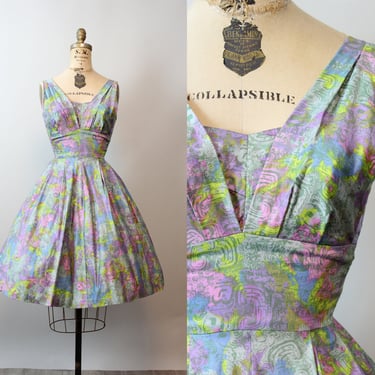 1950s NANI of HAWAII cotton HALTER dress xs | new spring 