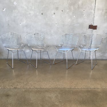 Bertoia Chrome Side Chairs - Set of Four