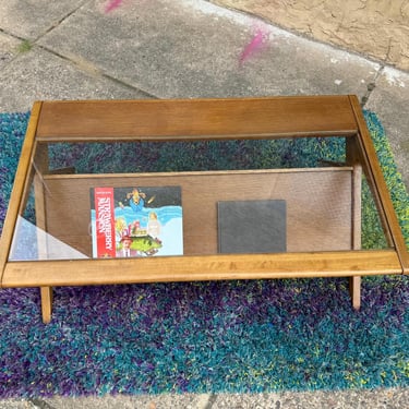 mid century coffee table Danish modern coffee table mid century glass top coffee table 