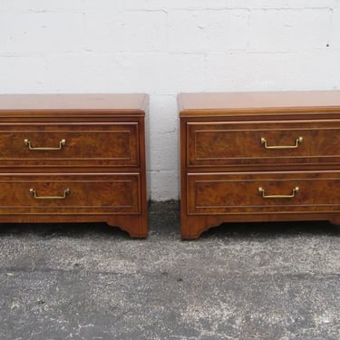 Hollywood Regency Large Nightstands Side End Tables a Pair by Tomlinson 4990