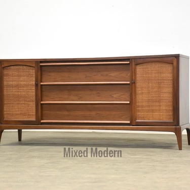 Refinished Walnut Credenza by Lane Rhythm 