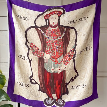 King Henry VIII Silk Scarf