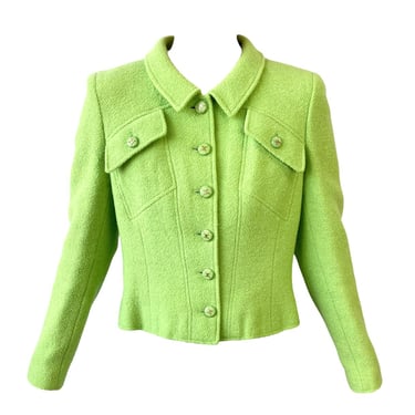 Chanel Lime Green Short Jacket