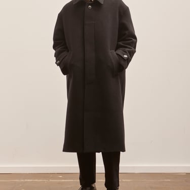 Lownn Wool Overcoat, Black