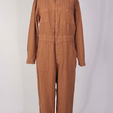 Mate Linen Straight-Leg Jumpsuit