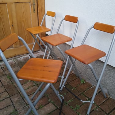 Vintage IKEA Deniss stool, kitchen counter stool, folding chair 