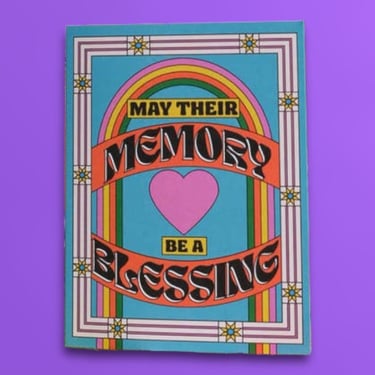 May Their Memory Be A Blessing Greeting Card
