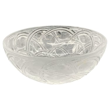 Lalique Frosted Glass &quot;Pinsons&quot; Bowl