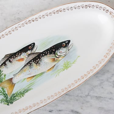 Hand Painted Fish Platter