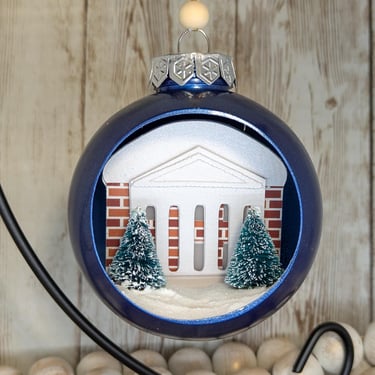 Handmade Charlottesville Diorama Ornament 