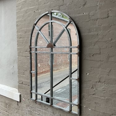 Industrial Palladian Mirror