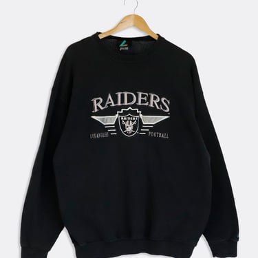 Vintage NFL Los Angeles Raiders Embroidered Logo Sweatshirt Sz L