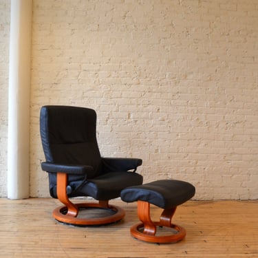 Ekornes Stressless Leather Danish High-End Recliner Chair