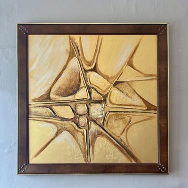 Large Mid Century Abstract signed MacMillan