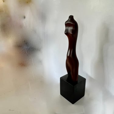 Humbert Albrizio American Sculptor 1901 1970  Nude Carved Walnut c 1940's Height 23in 