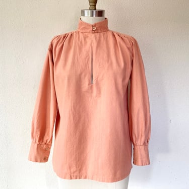 1960s Peach cotton Indian blouse 