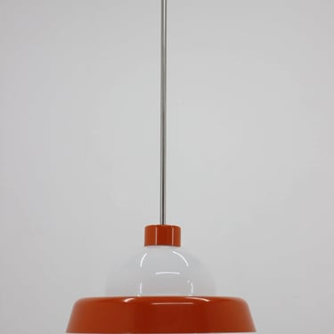 1970s Glass Pendant Lamp by Kamenicky Senov, Czechoslovakia 