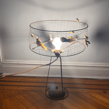 VINTAGE BIRD DESK LAMP made in France