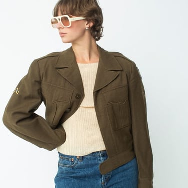 Military Cropped Jacket