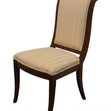 HENREDON FURNITURE Italian Modern Scroll Back Upholstered Dining Side Chair 4700-28 