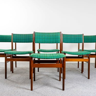 6 Danish Mid-Century Teak Dining Chairs - (321-110) 