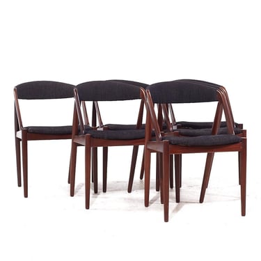 Kai Kristiansen Model 31 Mid Century Danish Teak Dining Chairs - Set of 6 - mcm 