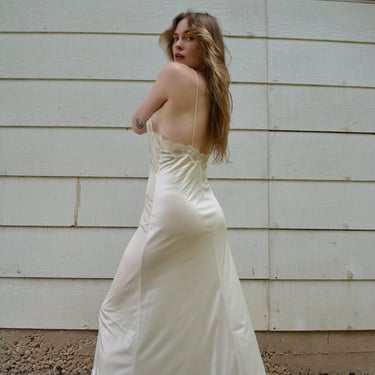 Nylon Slip Vintage Light Yellow Nylon Slip Dress Vintage Slip Dress