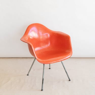 Eames Orange Fiberglass Armchair