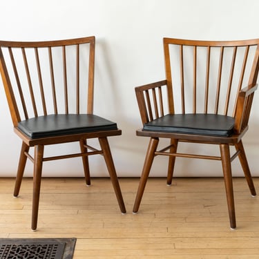 Set of Six Conant Ball Dining Chairs