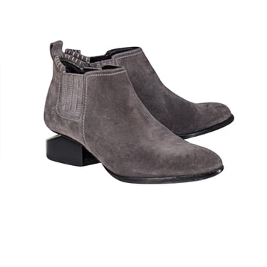 Alexander Wang - Grey Suede Short Ankle Booties Sz 6