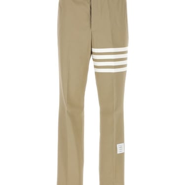 Thom Browne Man Cappuccino Cotton Pant