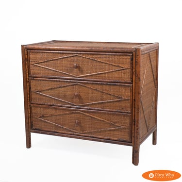 British Colonial Oversize Nightstand