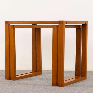 Teak Danish Nesting Tables - (D1168) 