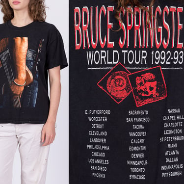 Vintage Bruce Springsteen 1992-93 World Tour T Shirt - Men's Medium, Women's Large | 90s Human Touch Album Graphic Music Tee 