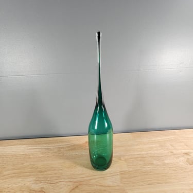 Nouvel Art Glass Bottle Vase 16.5