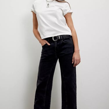 Risk Taker Mid Rise Straight Jeans in Main Squeeze