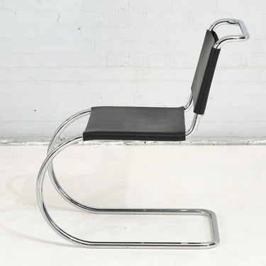 Mies van der Rohe Leather MR10 Chair for Knoll, 1970