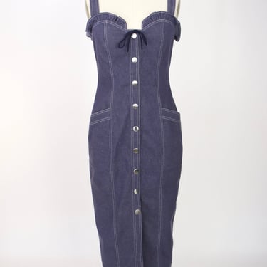 Chantal Thomas Denim Sweetheart Dress