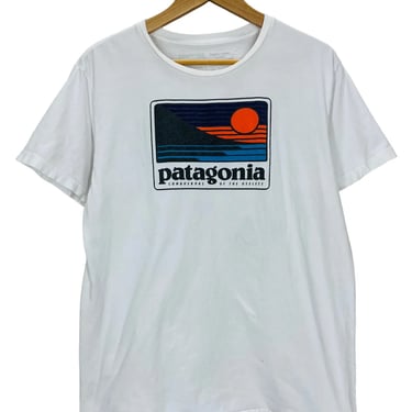 Patagonia Big Logo Spell Out T-Shirt Large Slim