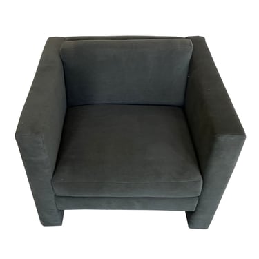 Jack Cartwright Cube Club Chair in Grey Velvet