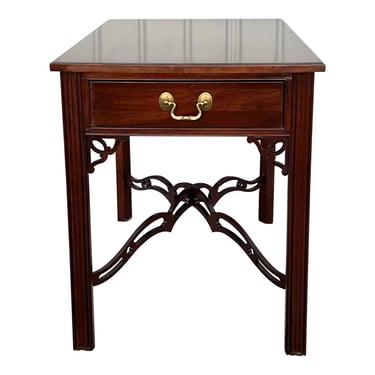 Ethan Allen Georgian Court Chippendale Side Table 