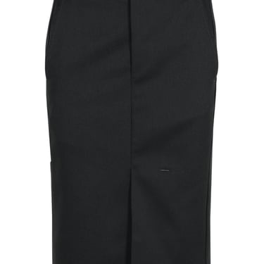 Maison Margiela 'Pencil' Black Polyester Blend Skirt Women