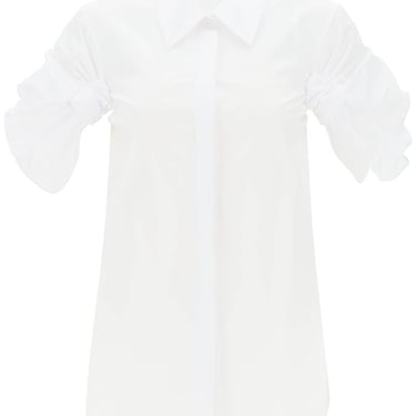 Alexander Mcqueen Shirt With Knotted Short Sleeves Women