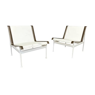 Pair of Vintage Mid Century Modern 1966 Leisure Collection Patio Lounge Chairs by Richard Schultz for Knoll 