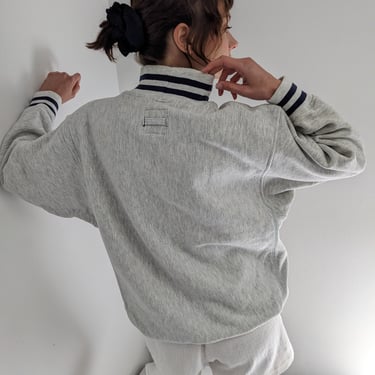 Vintage Heather Grey Turtleneck Sweatshirt